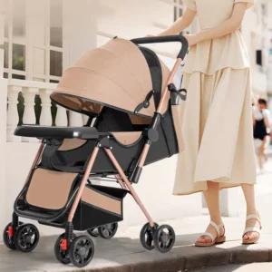 New Light Foldable One Button Baby Stroller Cart for 0 3 Years Old Can Sit and Lie on