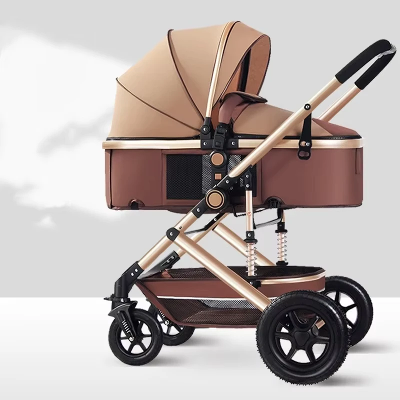 New Light Foldable One Button Baby Stroller Cart for 0 3 Years Old Can Sit and Lie on