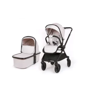 New Lightweight Luxury Linen Baby Stroller Set 3 in 1 Folding Pram with Car Seat for Kids Ages 0 6 Months Travel Friendly