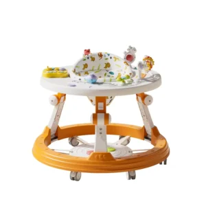 New Model Baby Walker Festival Music Multi functional Anti rollover Foldable Walker