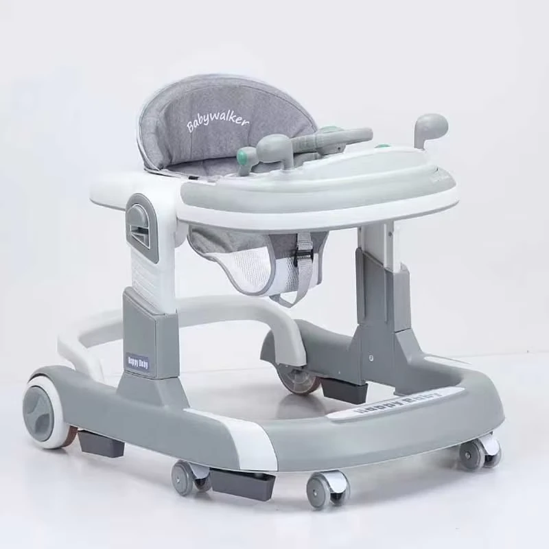 New Model Car Shape Baby Walker Toys Music Light Children Kids Walker Baby Foldable Baby Walker 4 in 1 With Wheels and Seat