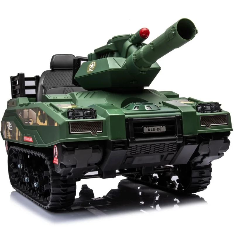 New Model Children Double-drive Kids Ride on Car Tank Toy 12V 24V Battery RC Operated Kids Electric Ride on Tank Car