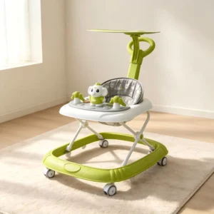 New Model Factory Price Adjustable Height Baby Carriage Toddler Walker for Baby With Light and Music