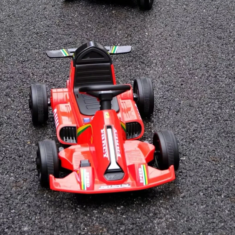 New Model Outdoor Toy Unisex 12V Battery Powered Ride on Kart Plastic Remote Control Ride on Car for Kids 2 7 Years