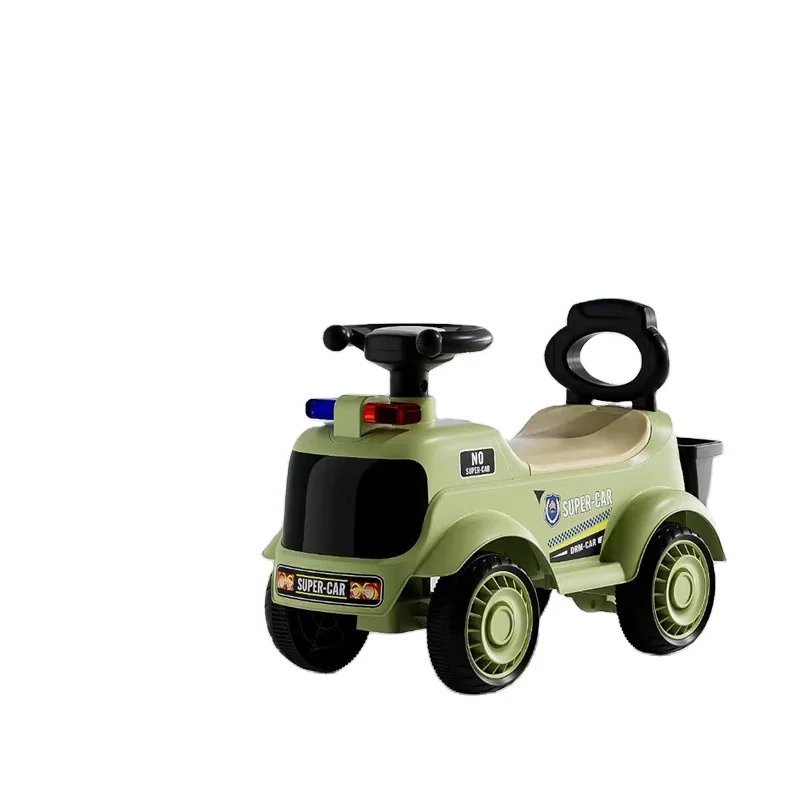 New Model Red Cool Design Plastic Ride on Push Car for Kids 2 4 Years Old Music Playing Ride on Car Kids' Toy