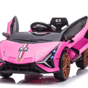 New Pink High end Children’s Electric Ride On Sports Car for 2 4 Years Dual Drive Plastic Construction