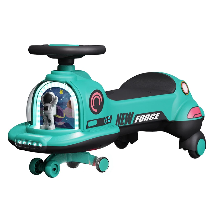 New Plastic Baby Slide Wiggle Ride On Swing Car Twist Cars With Light And Music For Kids Children