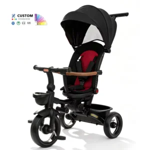 New Popular Style 4-in-1 Kids Baby Tricycle 1-6 Years Old Unisex Children’s Tricycle One-click Folding Lightweight Tricycle