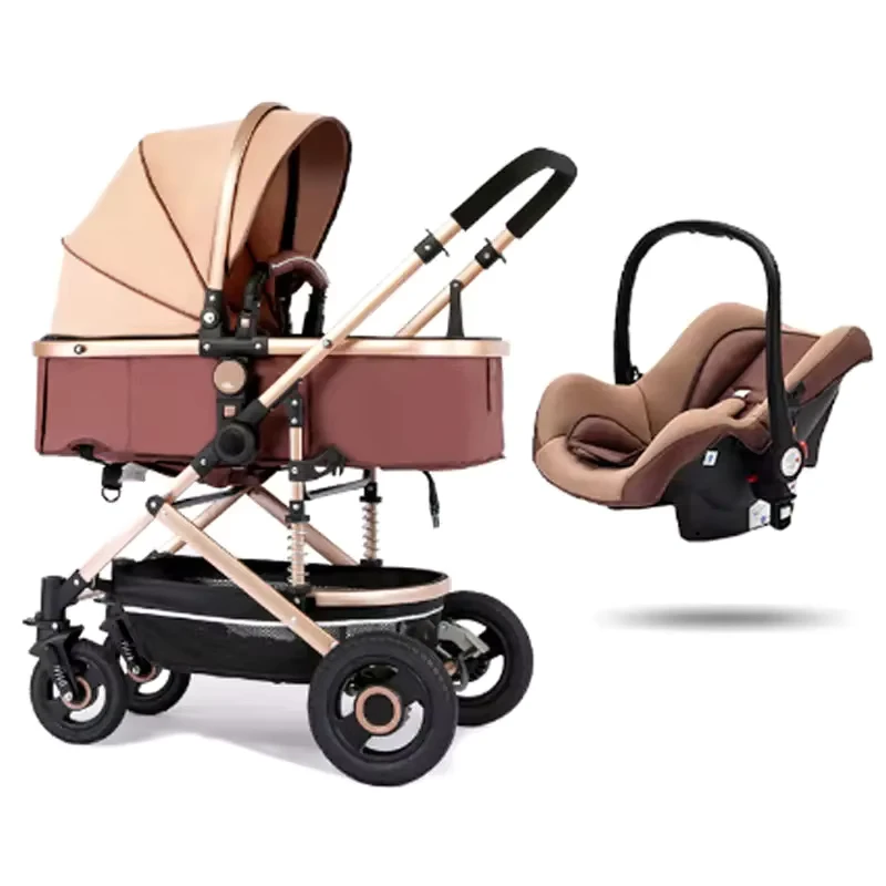 New Portable Luxury Baby Pram Factory EN1888 Baby Stroller 3 in 1 and Car Seat Sets for 0 36 Months Boys Girls