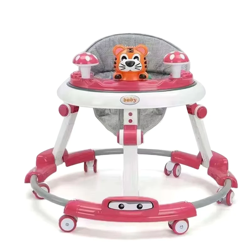 New Release 3 in 1 Multifunction Baby Push Walker Stroller Toddler Music Learning Walker with Plastic Frame for Kids