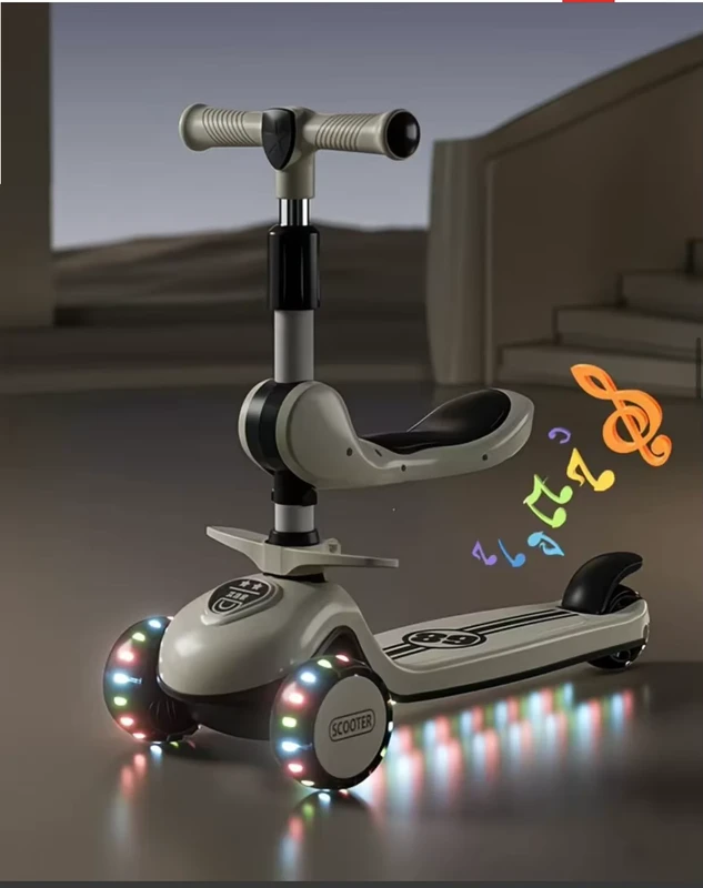 New Style Children Scooter 3 PU LED Light Wheels Adjustable Height Music Kids Scooter Best Selling Kids Scooter for Children
