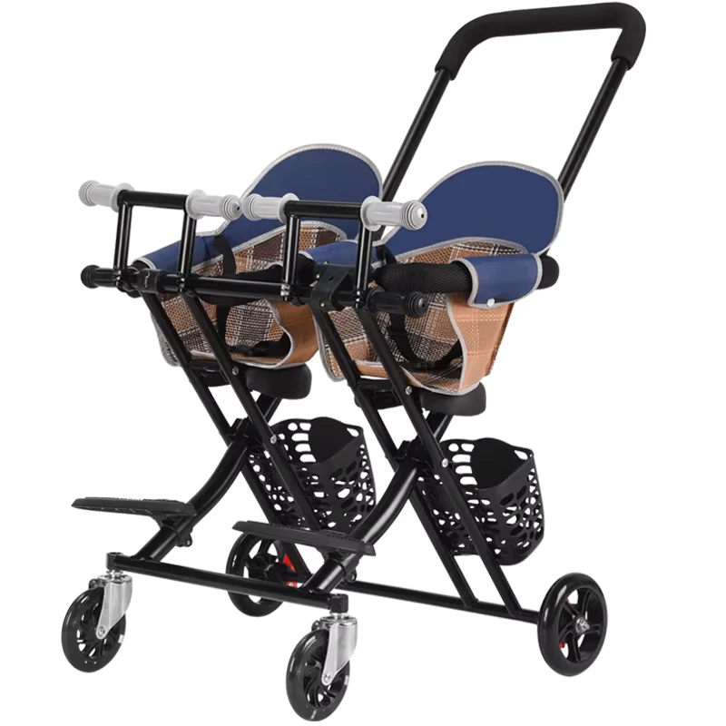New Style Double Baby Walker Artifact Twin Ltd. Car Sit With Baby Stroller for Baby Gift Basket