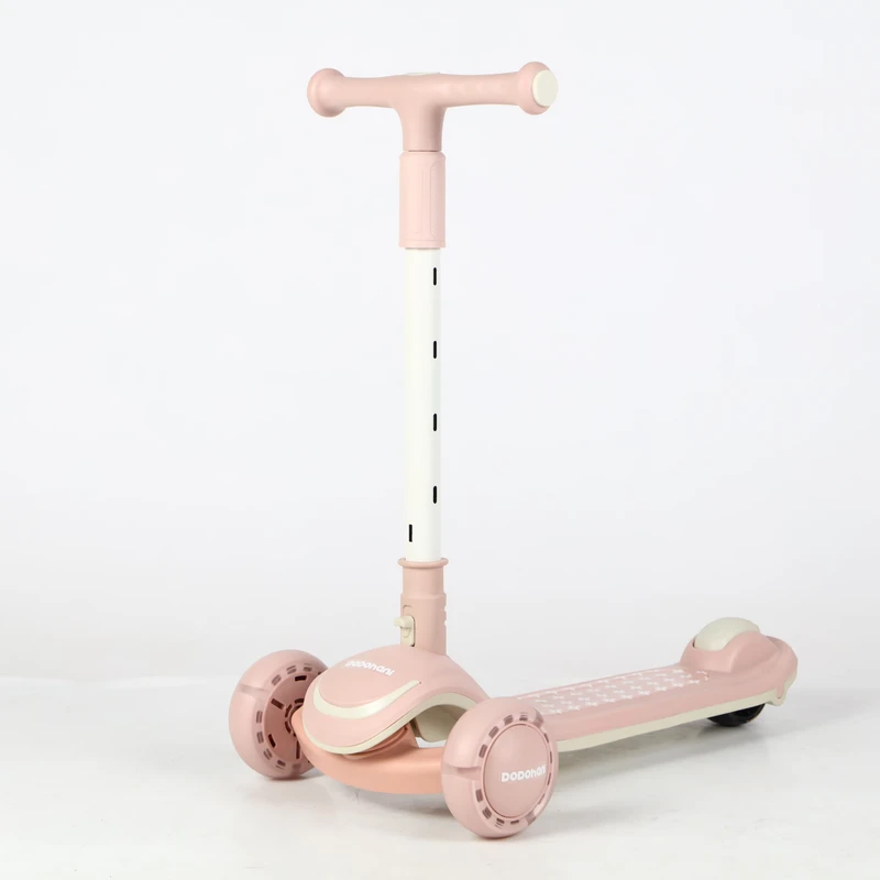 New Style Girl Kick Toy Scooter Light up Wheels and Adjustable Heights Children Foot Scooter