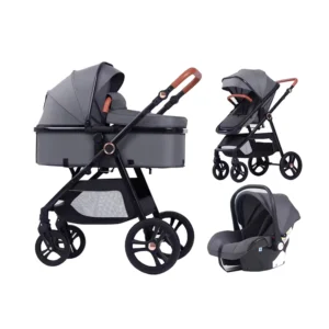New Style Light Weight Folding 4 Wheels Baby Stroller 3 in 1 Strollers for Babies