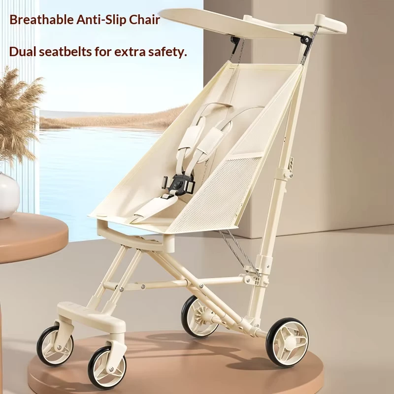 New Style Metal Baby Stroller Lightweight Folding Pocket Foldable Four Wheel for 6 Months 3 Years Old Children