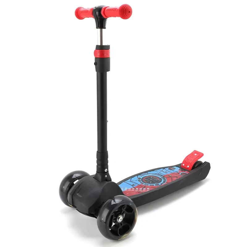 New Style Plastic Kids Scooter 3 Wheel Kids Scooter PU Portable Scooter of Kids Use