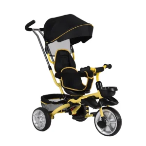New Style Portable Children’s Tricycle Bicycle Baby Stroller with Roller Made of Durable Plastic Children Toy Car Kids’ Tricycle