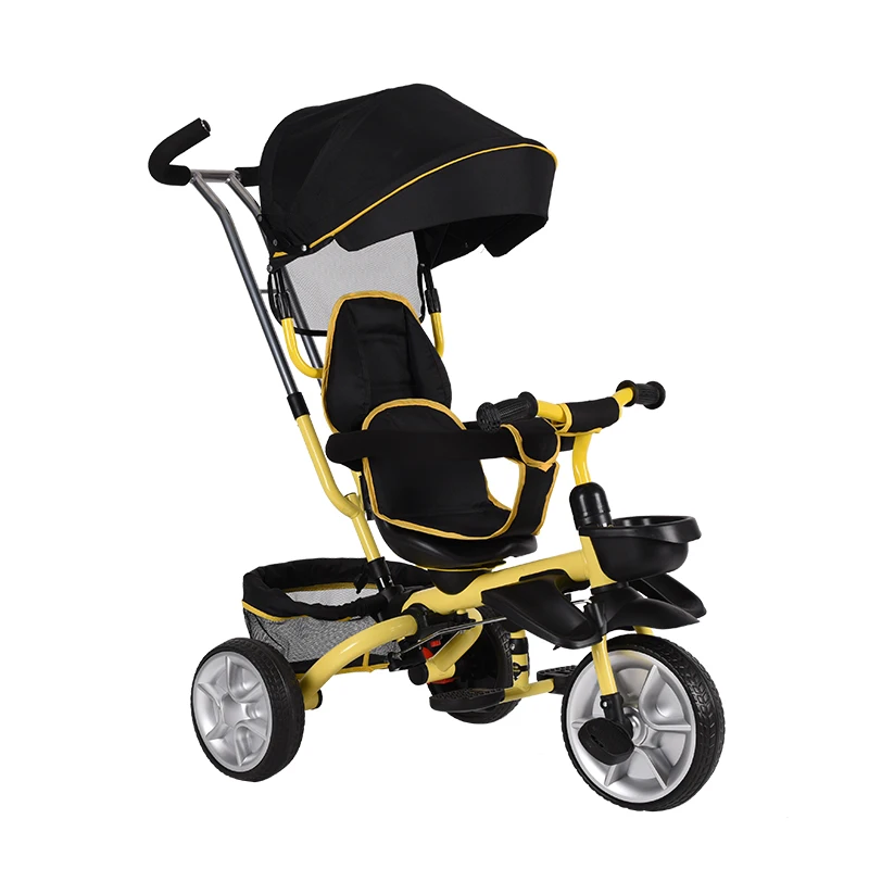New Style Portable Children's Tricycle Bicycle Baby Stroller with Roller Made of Durable Plastic Children Toy Car Kids' Tricycle