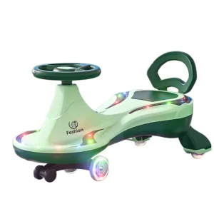 New Trendy Electric Plastic Swing Car for Kids Aged 1 3 Four Wheel Toy Vehicle Birthday Gift