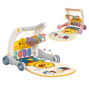 New Upgrade Baby Walker Learning Walk Play Mat Toys Infants Musical Play Mat Baby Activity Gym Baby Gym Piano Keyboard Toys