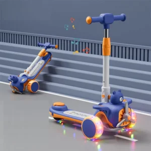 Newest Foldable Kids Scooter for 3-6 6-12 Years Old Children With Lights and Music