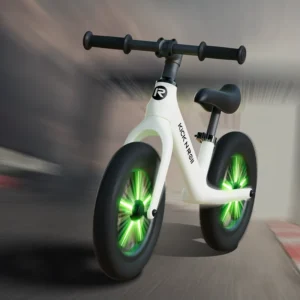 No Batteries Kids Balance Bike 12 Inch Balance Bike with Light-up Wheels Adjustable Seat