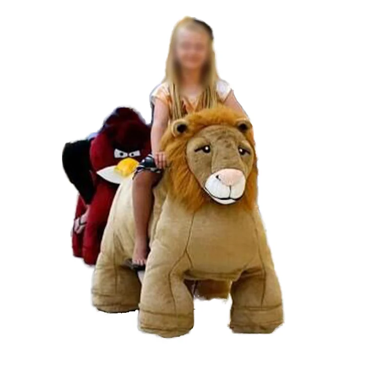 No MOQ Kids Electric Animal Bikes Plush Ride On Toy with Light for Kids and Adults Kiddie Ride Games