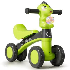 No Pedal Kids Balance Bike with 4 Plastic Wheels Small Size Electric Ride on Toy for Boys and Girls
