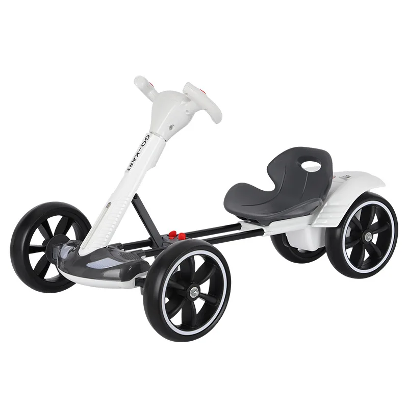 No-assembly Plastic Children Outdoor Electric Go-kart Foldable Portable Remote Control for Boys Girls Ride-On Cars