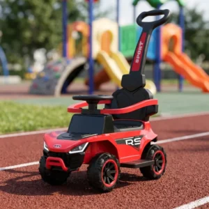 Non Electric Sliding Ride On Car with Plastic Wheels Baby Swing Seat & Light Included Max Speed <3.6km/h