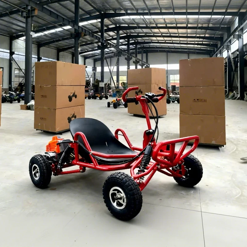 OEM All terrain Gas Two stroke Chain Drive Entertainment Off road Cross border Best selling Power Go kart 150kg Load Capacity