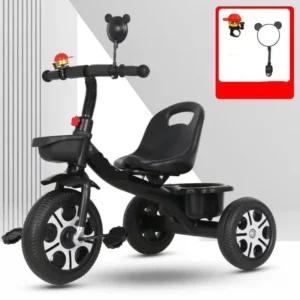 OEM Chinese Kids Toy Tricycle with Pneumatic Wheel Baby Metal Tricycle Widen Wheelbase Kids Tricycle for Baby