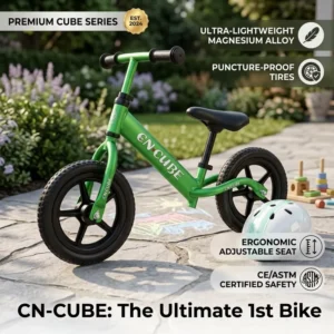OEM Custom 12 Inch Kids Balance Bike Steel Frame Toddler Training Bicycle Children Bead Pedal Walking Bike