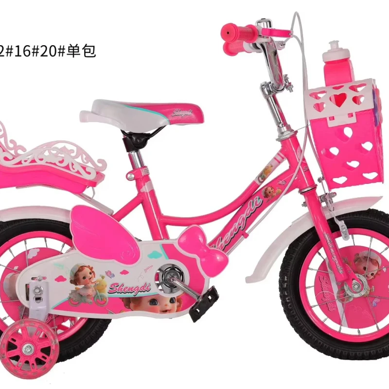 OEM Factory 12 Inch Carbon Steel Frame Children Bicycle Kids Bike Training Wheels Basket for Age 3 12 Boy and Girl in Stock