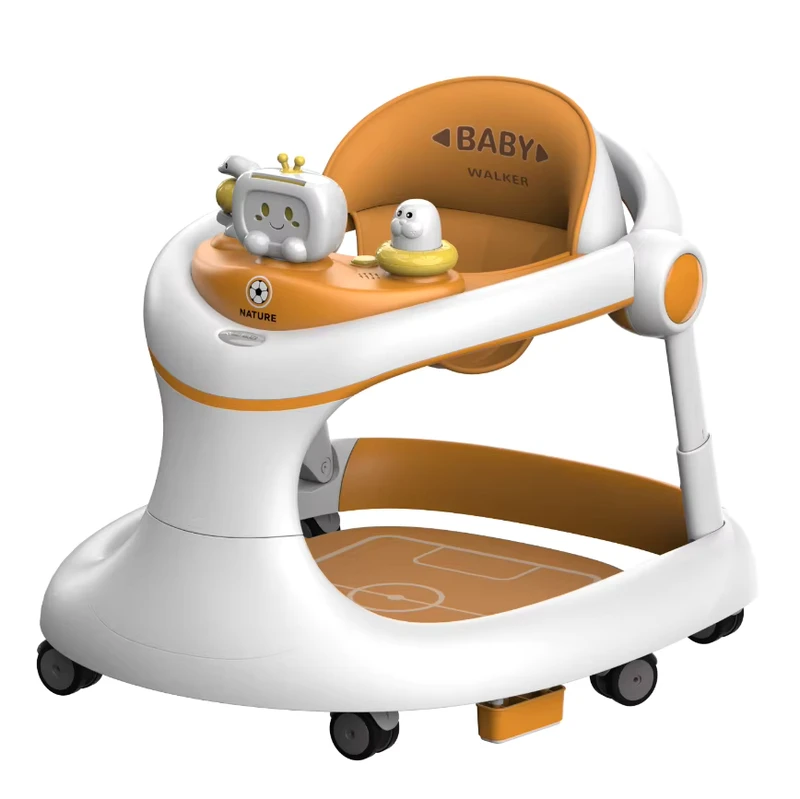 OEM Kids Car Electric Baby Roller Walker for Baby 3 in 1 Foldable Plastic Learning Training Activity Baby Walker With 4 Wheels