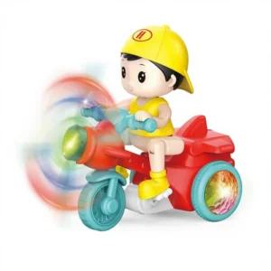OEM Mini Cartoon Inertial Function Electronic Music Car Multi Style Colorful Small Size Cute Motorcycles Toy for Children