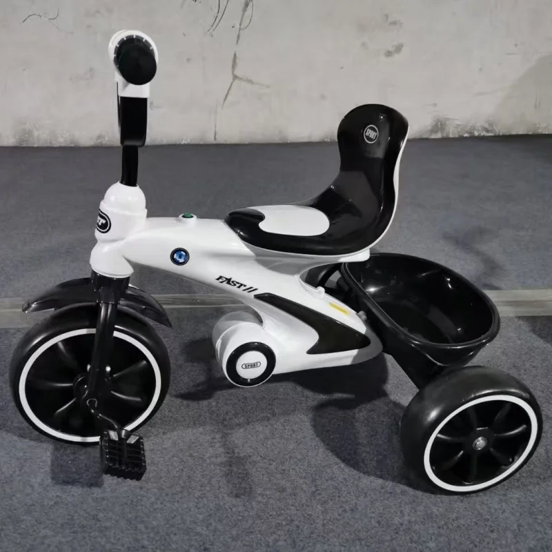 OEM New Design Kids Tricycle with Music Colorful Lights RC Lovely Baby Tricycle Girl Boy Child 3 Wheel China Tricycle for Kids
