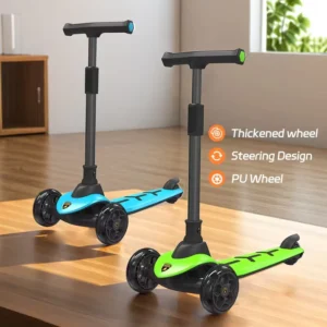 OEM ODM 3-Wheel Light-Up Kids Kick Scooter Adjustable and Folding Children Scooter for Kids