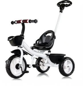 OEM Tricycle with Seats and Basket Pushing Bar for 1-6 Year Old Children Ricycle Kids Tricycle