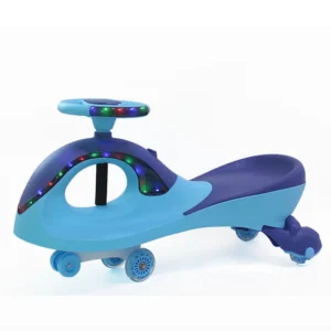 OEM high quality baby toys with LED lights children boys rocking car music baby swing car twister scooter for sale
