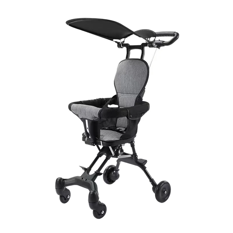 Oem Baby Stroller Car Strollers One Handed One Step Folding Medical Baby Trolley Infant Hospital Newborn Bed