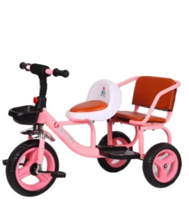 Old-fashioned Children’s Tricycle Two Seats Tricycle for Kids with Pedal
