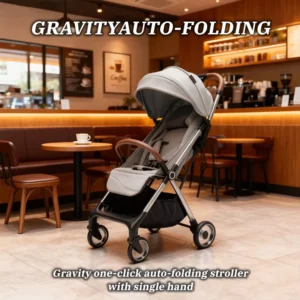 One click Folding Baby Stroller Compact Baby Buggy Travel Balance Car Lightweight and Customizable Baby Car