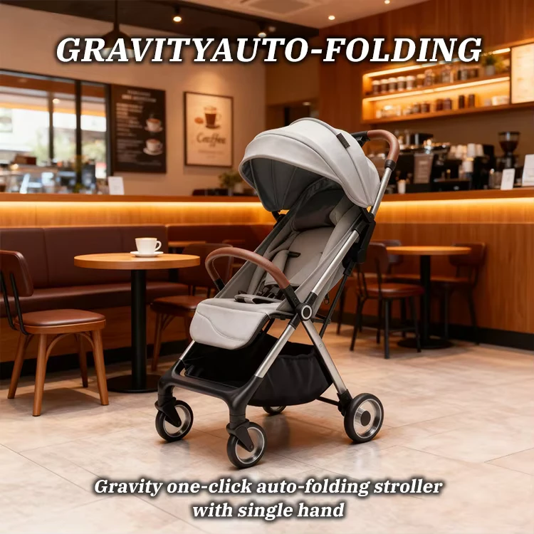 One click Folding Baby Stroller Compact Baby Buggy Travel Balance Car Lightweight and Customizable Baby Car