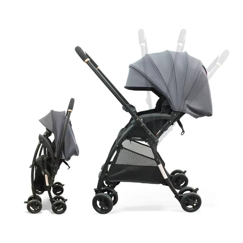 One key Portable Lightweight Travel Stroller Foldable Carriage Travel Pram Baby Strollers