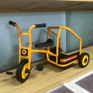 Ordinary Pedal Kids Tricycle with Steel Fork Toy Car Bike for Ages 2+ Featuring Passenger Trunk for Preschool Daycare