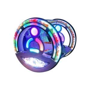 Outdoor 360 Degree Rotating Electric Happy Swing Rolling Car Amusement Ride
