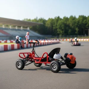 Outdoor Adventure Small Wheel Go Kart Steel Frame All Terrain Off Road Racing Kart