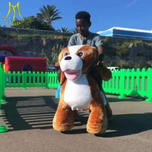 Outdoor Amusement Ride Motorized Animal Ride on Dog Scooter