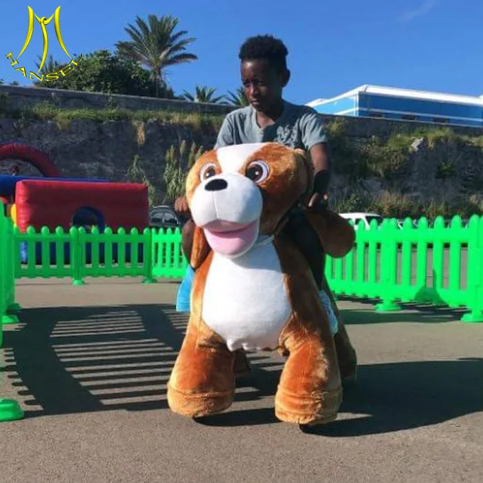 Outdoor Amusement Ride Motorized Animal Ride on Dog Scooter